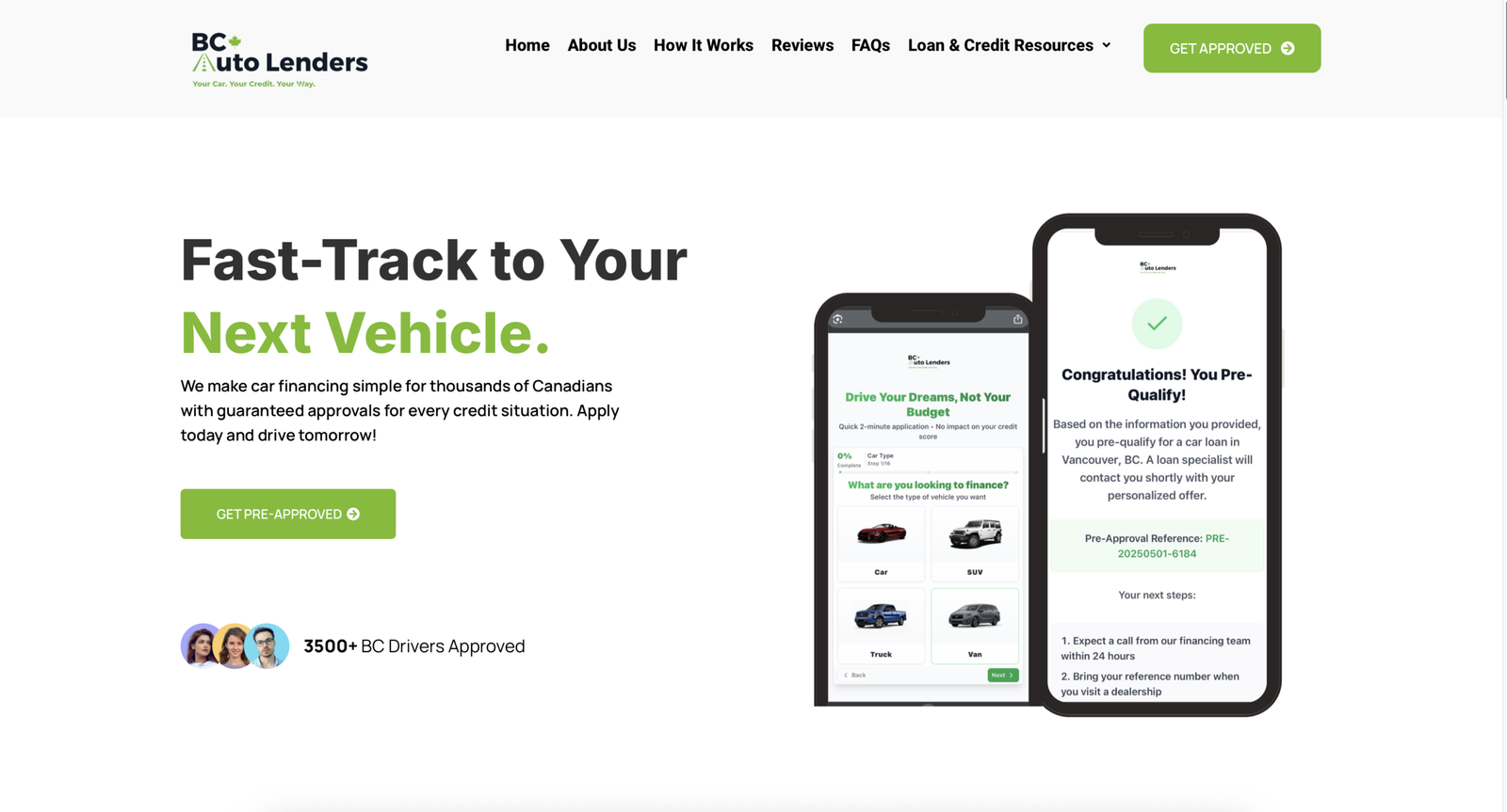 Responsive automotive website designed by Industry Conquerors